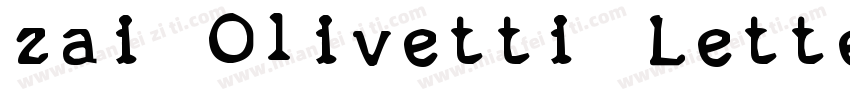 zai Olivetti Lettera 22 Typewriter字体转换